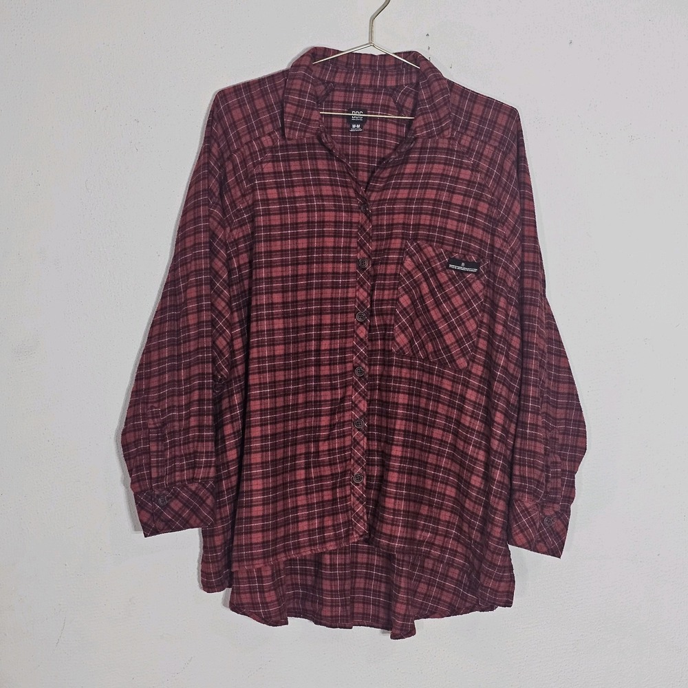 BDG Urban Outfitters Brendan Plaid Flannel Button Up Shirt M Women's Oversized